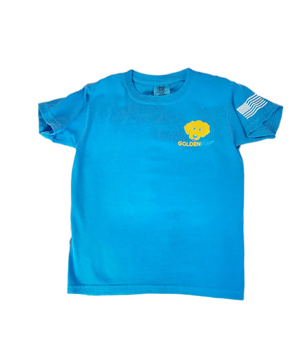 Official Golden Pup Tee Shirt Kids Short Sleeve